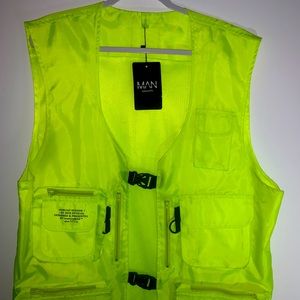 BOOHOO MAN HIGHLIGHTER VEST